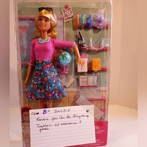 Barbie you can be anything teacher set